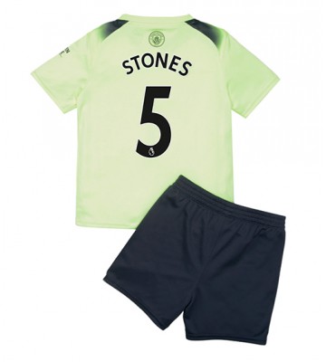 Manchester City John Stones #5 babykläder Tredje Tröja barn 2022-23 Korta ärmar (+ Korta byxor)
